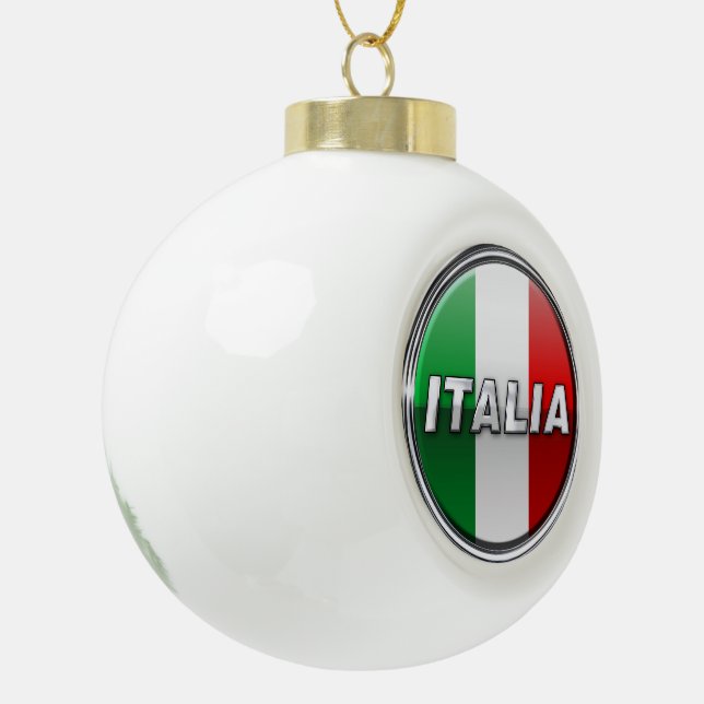 Boule En Céramique La Bandiera - le drapeau italien (Gauche)