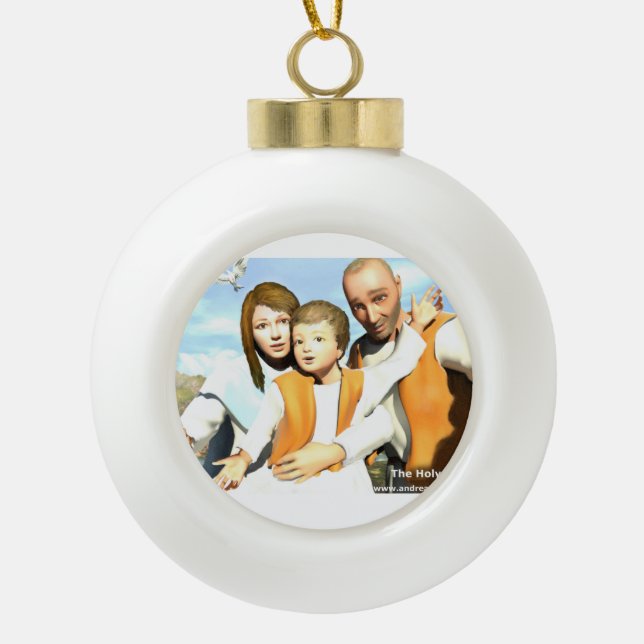 Boule En Céramique La Sainte Famille (Devant)