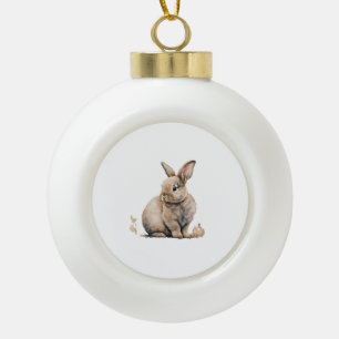 Boule En Céramique Lapin de Pâques
