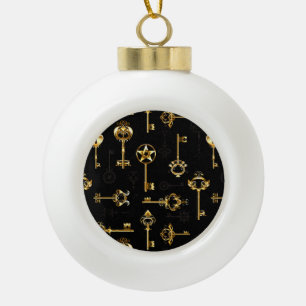 Boule En Céramique Les Patters de Seamless avec Golden Keys