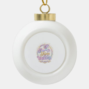 Boule En Céramique Licorne Brille Comme une Licorne POD Prêt Marché