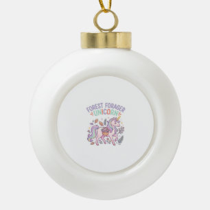 Boule En Céramique Licorne Forest Forager Licorne Conception Graphiqu