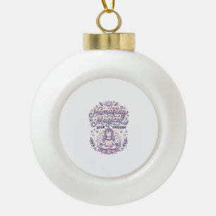 Boule En Céramique Licorne Namastay Typographie Magique Adorable Conc
