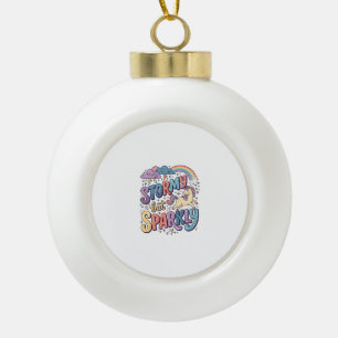 Boule En Céramique Licorne Tempête mais Étincelante Fantaisiste Merch