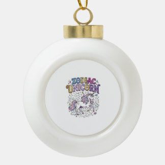 Boule En Céramique Licorne Zodiaque Licorne Marché de vecteurs premiu