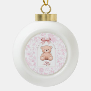 Boule En Céramique Lilly   Conception personnalisée d'ours en peluche