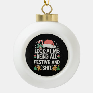 Boule En Céramique Look At Me Being All Festive And Christmas Xmas