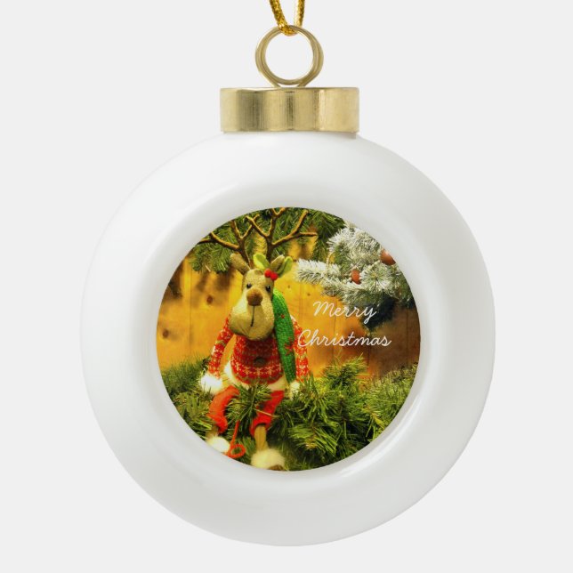 Boule En Céramique L'ornement de l'arbre de la "Pompe" (Devant)