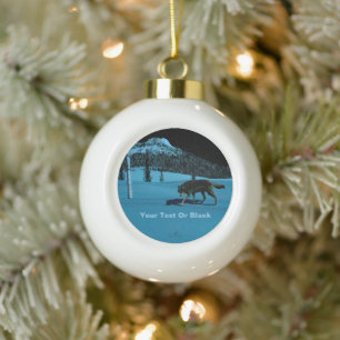 Boule En Céramique Loup d'hiver - Tapetum Lucidum