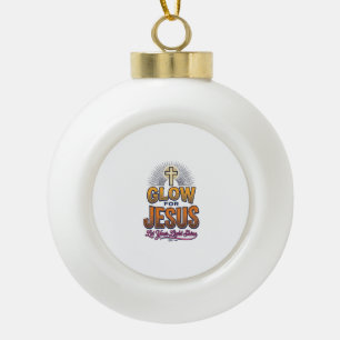 Boule En Céramique Luira pour Jésus Laissez Votre Lumière Briller Chr