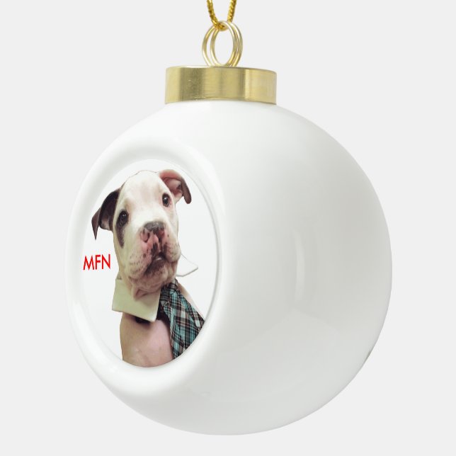 Boule En Céramique M. Fig Newton Ornament #1 (Droite)
