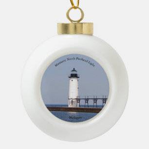 Boule En Céramique Manistee North Pierhead Light orament