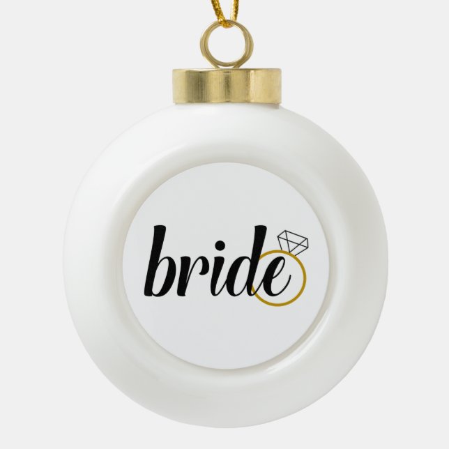Boule En Céramique Mariée à être/Fête de la mariée (Devant)