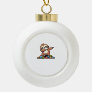Boule En Céramique Mignon paresseux qui fait le dab pour la sensibili