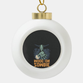 Boule En Céramique Mode Zombie Activé T shirt Halloween effrayant