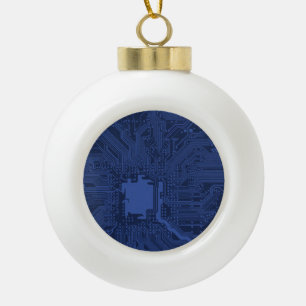 Boule En Céramique Modèle de carte mère Blue Geek