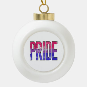 Boule En Céramique Mot Bisexuel Fier