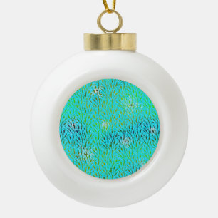 Boule En Céramique Motif de fête étincelant avec feux d'artifice en a