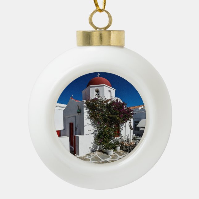 Boule En Céramique Mykonos Grèce Travel (Devant)