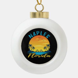 Boule En Céramique Naples Florida Palm Trees Beach