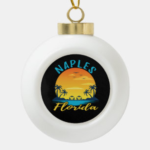 Boule En Céramique Naples Florida Palm Trees Beach