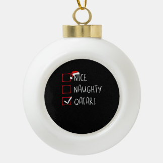Boule En Céramique Nice Naughty Qatari Christmas Heritage 