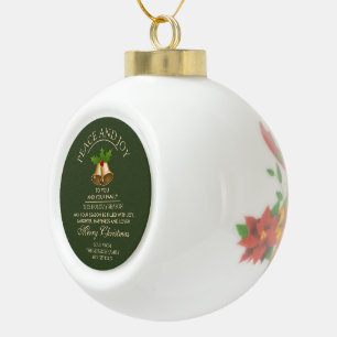 Boule En Céramique Noël à Mistletoe Bells