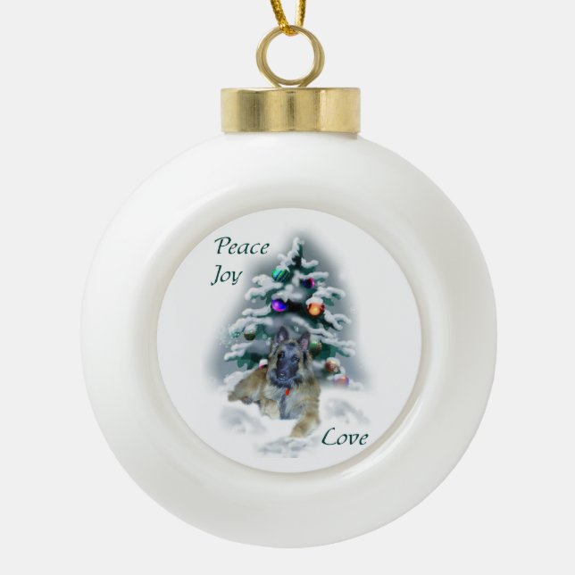 Boule En Céramique Noël belge Tervuren (Devant)