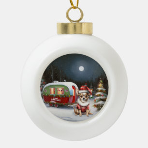 Boule En Céramique Noël Chihuahua