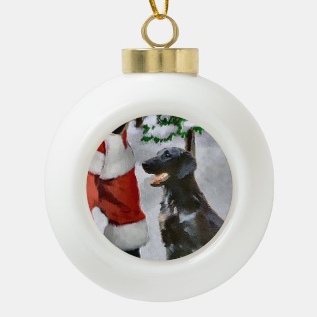 Boule En Céramique Noël du réparateur à couche plate (Devant)