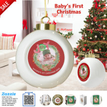 NOUVELLES Bébés 1ère PHOTO DE Noël BAUBLE