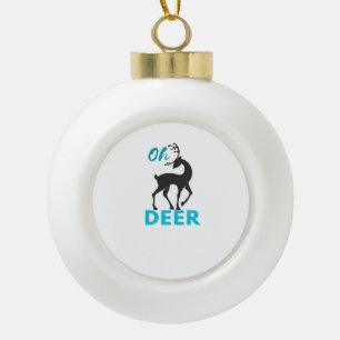 Boule En Céramique Oh Deer Minimal Design 