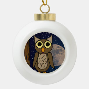 Boule En Céramique Oiseau de nuit