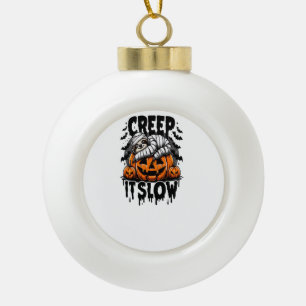 Boule En Céramique Paresseux Mignon Joyeux Halloween