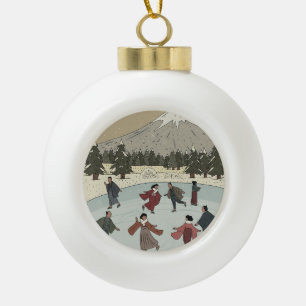Boule En Céramique Patinage sur glace saisonnier