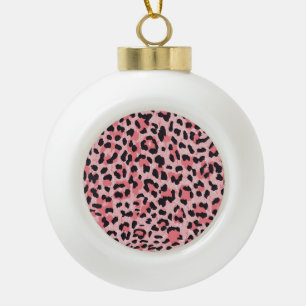 Boule En Céramique Peau léopard : texture vintage et transparente