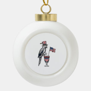 Boule En Céramique Perroquet patriotique cocktail design vectoriel vi