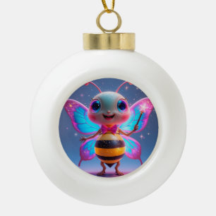 Boule En Céramique Personnage de l'abeille magique brillante avec des