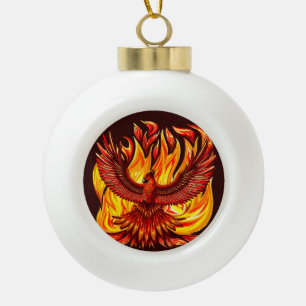 Boule En Céramique Phoenix mythologique immortelle Créature