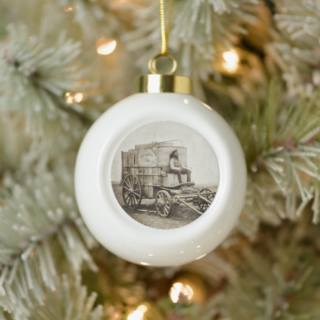 Boule En Céramique Photographie Wagon de Roger Fenton Photo Réalisme (Arbre)