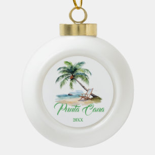 Boule En Céramique Plage personnalisée de Punta Cana 