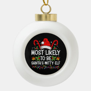 Boule En Céramique Plus susceptible d'être le lutin spirituel de Noël