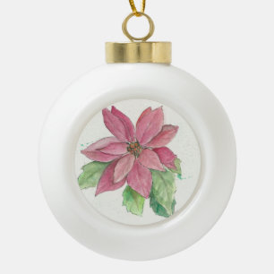 Boule En Céramique Poinsettia