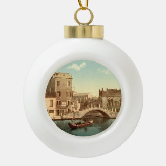 Boule En Céramique Pont et canal, Venise, Italie