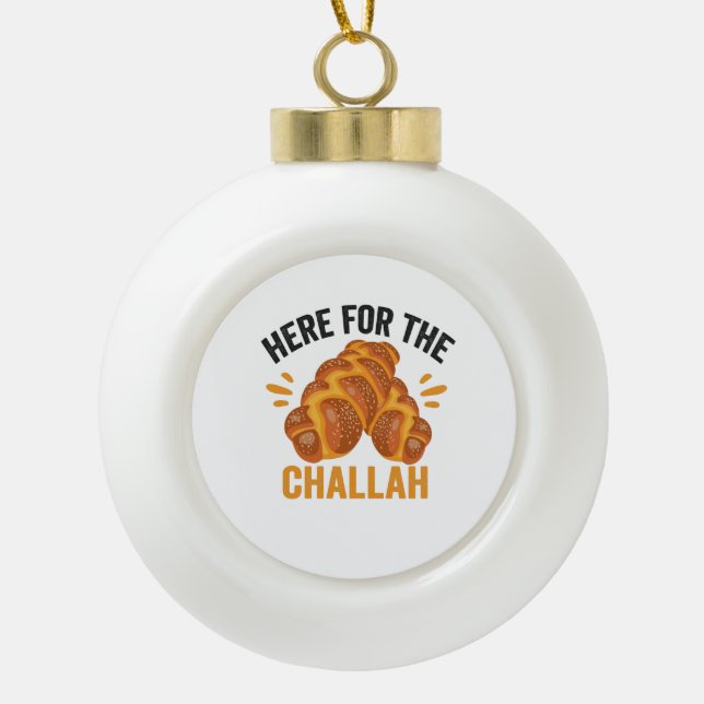 Boule En Céramique Pour le pain d'Hanoukka juif challah amusant (Devant)