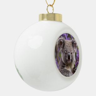 Boule En Céramique Purple Jacaranda Koala Ours,