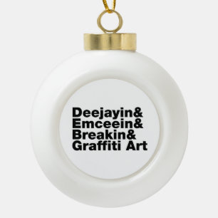 Boule En Céramique Quatre éléments de l'Hip hop