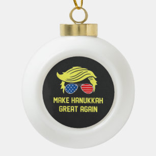 Boule En Céramique Refaire Hanukkah Great Again Trump Juif