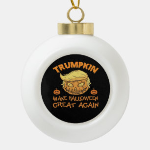 Boule En Céramique Rendre la grandeur d'Halloween - Trumpkin