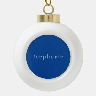 Boule En Céramique Rétro Vintage minimaliste moderne bleu